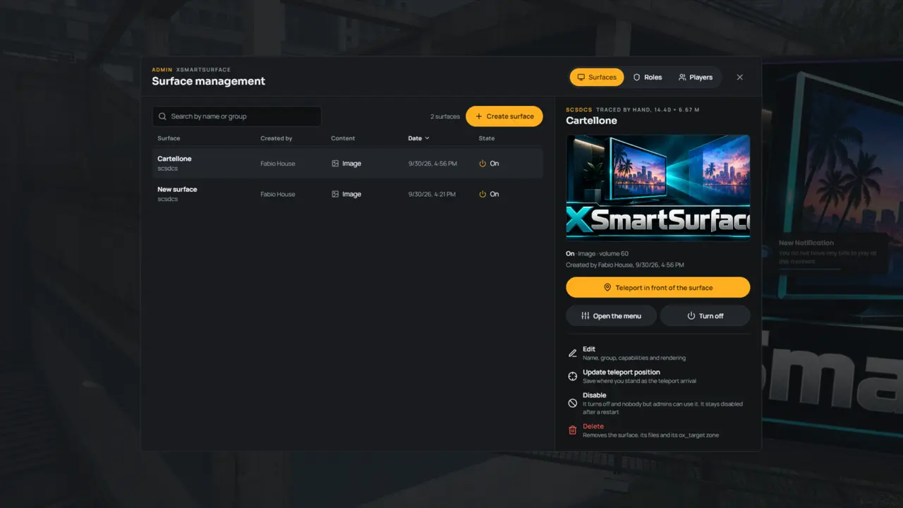 XSmartSurface - TV,  Projector, Whiteboard and more Script 3